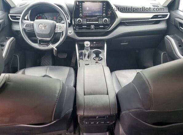5TDGZRAH0LS505955 2020 TOYOTA HIGHLANDER Gray Dashboard view