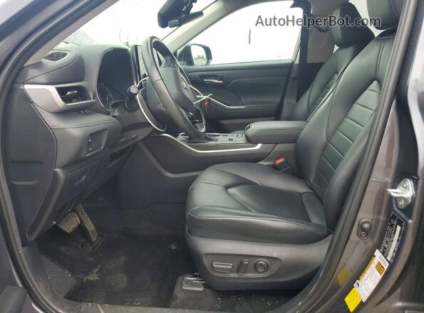 5TDGZRAH0LS505955 2020 TOYOTA HIGHLANDER Gray Front interior view
