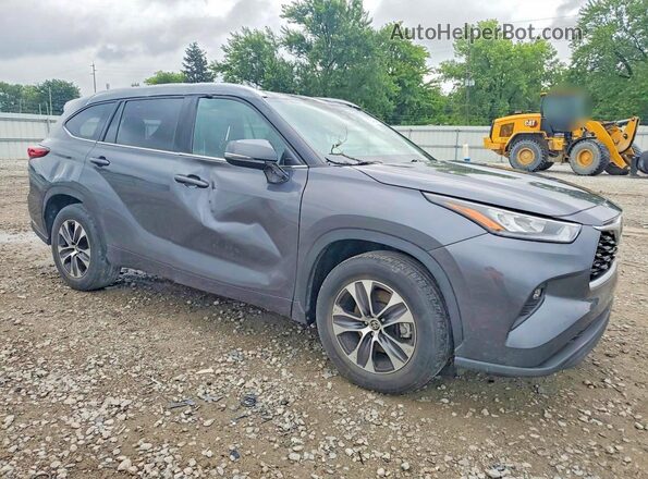5TDGZRAH0LS505955 2020 TOYOTA HIGHLANDER Gray Front right