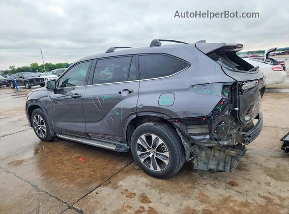 5TDGZRAH0MS081789 2021 TOYOTA HIGHLANDER Серый Задняя левая четверть