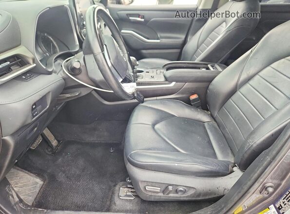 5TDGZRAH0MS081789 2021 TOYOTA HIGHLANDER Серый Вид салона спереди