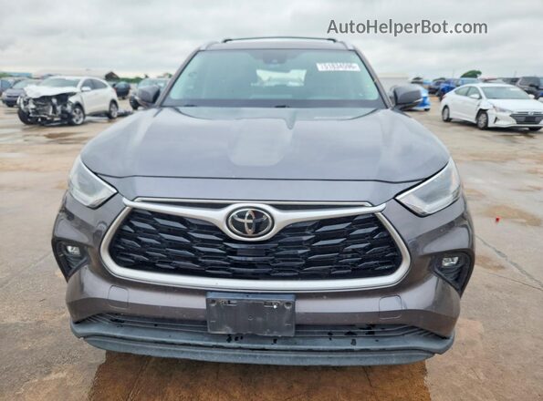 5TDGZRAH0MS081789 2021 TOYOTA HIGHLANDER Серый Вид спереди
