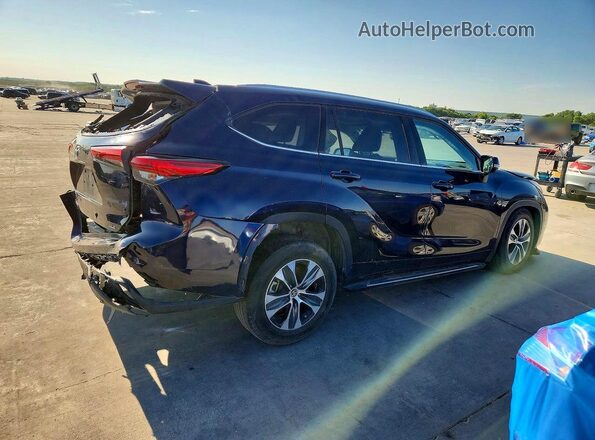 5TDGZRAH1LS013127 2020 TOYOTA HIGHLANDER Blue Tył prawy