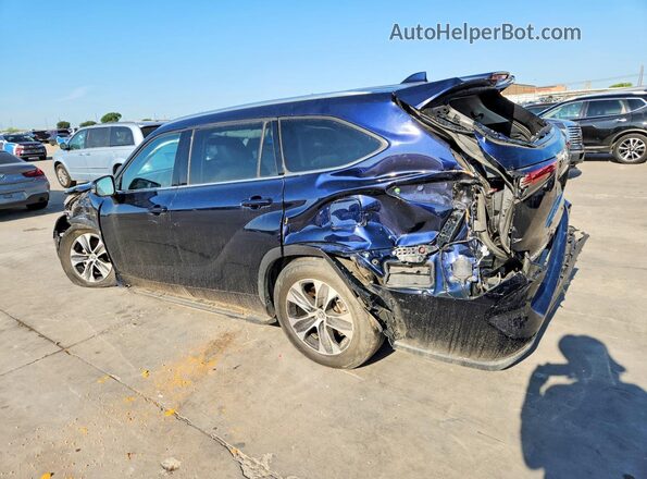 5TDGZRAH1LS013127 2020 TOYOTA HIGHLANDER Blue Tył lewy