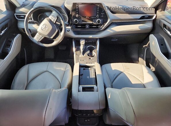 5TDGZRAH1LS013127 2020 TOYOTA HIGHLANDER Blue Widok deski rozdzielczej