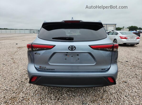 5TDGZRAH1MS089089 2021 TOYOTA HIGHLANDER Синий Вид сзади