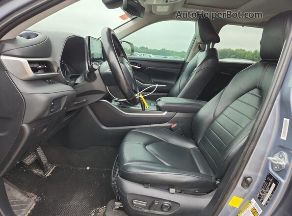 5TDGZRAH1MS089089 2021 TOYOTA HIGHLANDER Синий Вид салона спереди