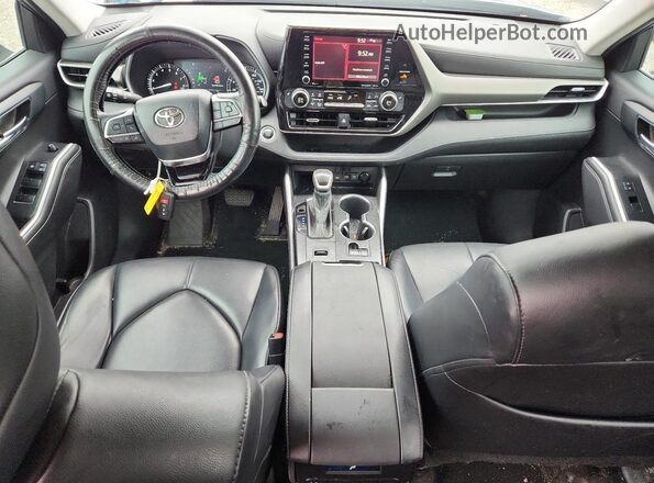 5TDGZRAH1MS089089 2021 TOYOTA HIGHLANDER Синий Вид панели приборов