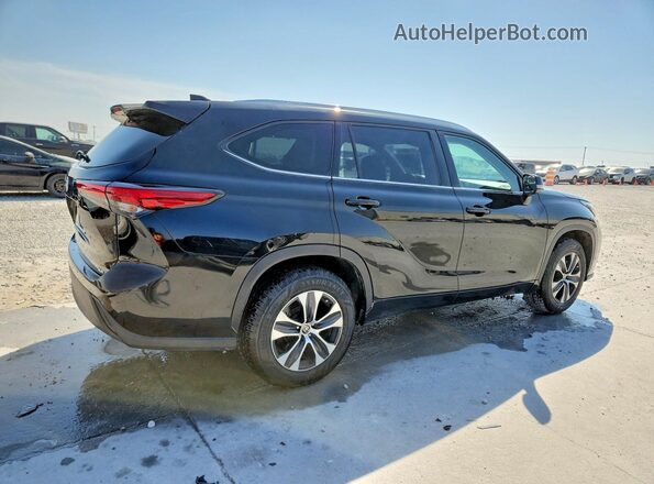 5TDGZRAH2LS009751 2020 TOYOTA HIGHLANDER Black Rear right