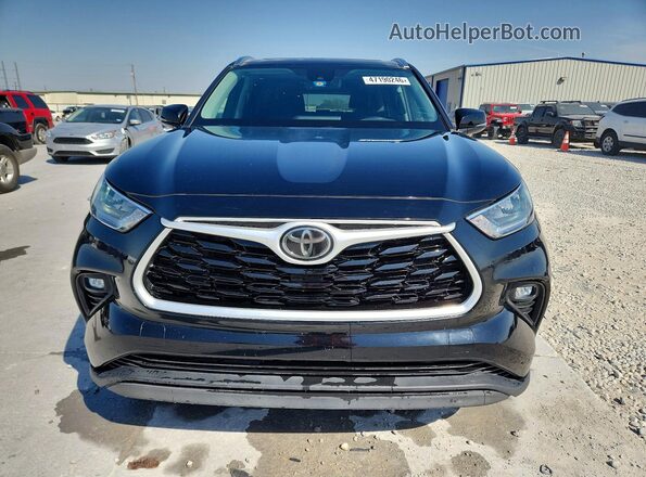 5TDGZRAH2LS009751 2020 TOYOTA HIGHLANDER Black Front view