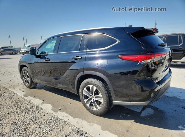 5TDGZRAH2LS009751 2020 TOYOTA HIGHLANDER Black Rear left