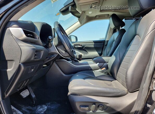 5TDGZRAH2LS009751 2020 TOYOTA HIGHLANDER Black Front interior view