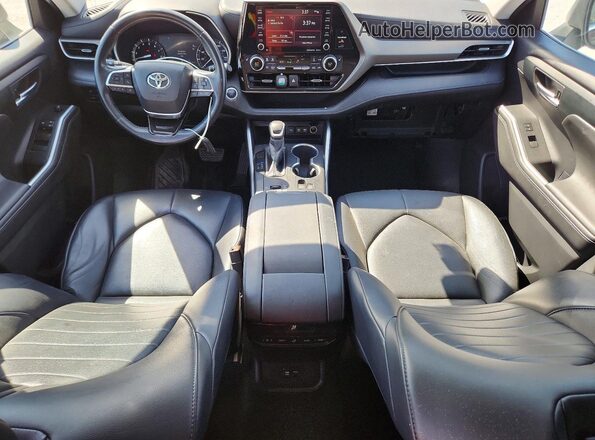 5TDGZRAH2LS009751 2020 TOYOTA HIGHLANDER Black Dashboard view