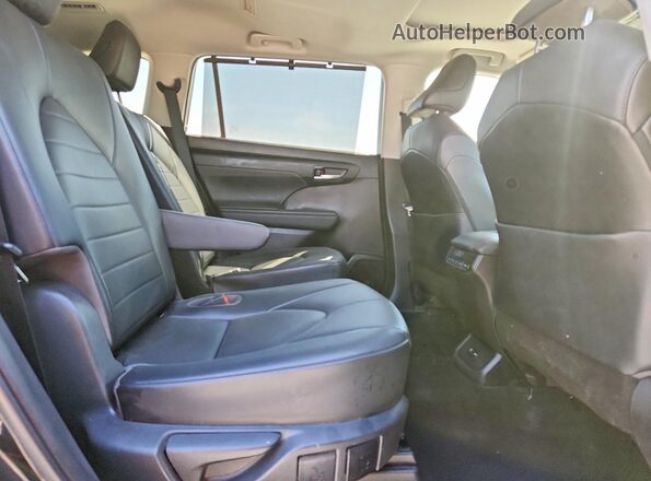 5TDGZRAH2LS009751 2020 TOYOTA HIGHLANDER Black Rear interior view