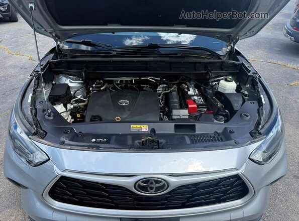 5TDGZRAH2LS502152 2020 TOYOTA HIGHLANDER Silver Вид задніх сидінь