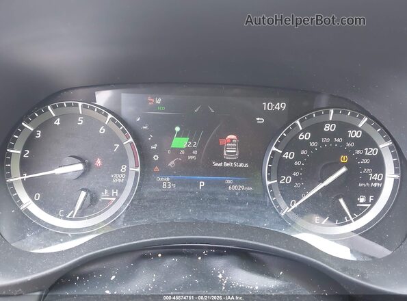 5TDGZRAH2LS511241 2020 TOYOTA HIGHLANDER Black Widok tylnych siedzeń