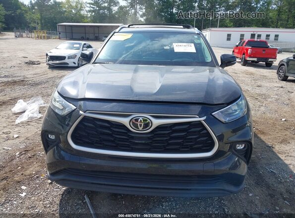 5TDGZRAH2LS511241 2020 TOYOTA HIGHLANDER Black Widok zestawu wskaźników