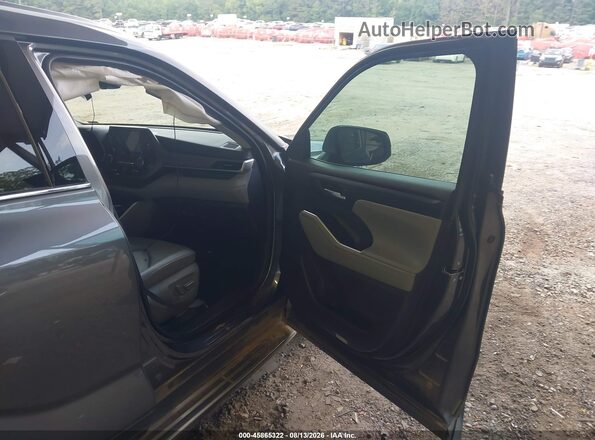 5TDGZRAH2MS031640 2021 TOYOTA HIGHLANDER Gray Widok wnętrza z przodu