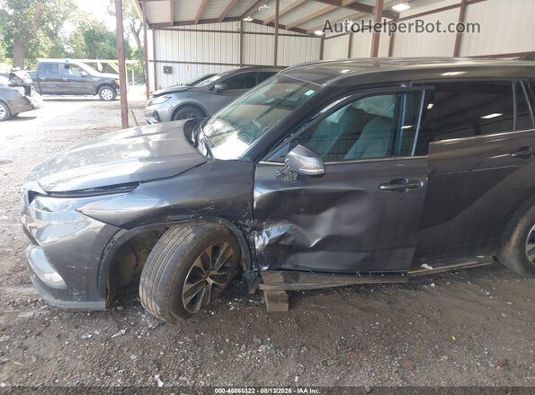 5TDGZRAH2MS031640 2021 TOYOTA HIGHLANDER Gray Widok z przodu