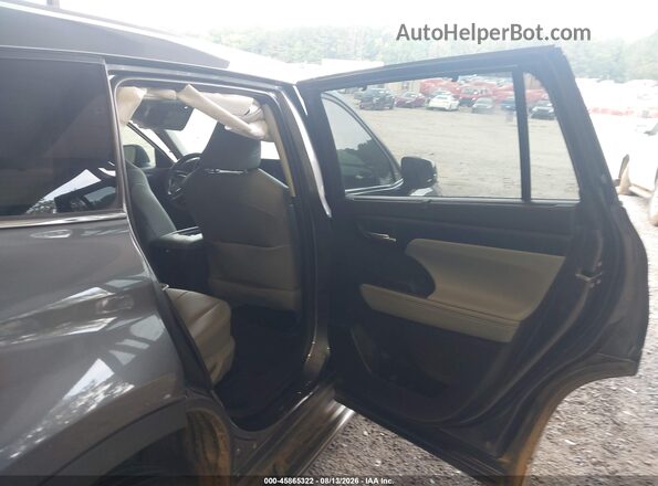 5TDGZRAH2MS031640 2021 TOYOTA HIGHLANDER Gray Widok naklejki z numerem VIN