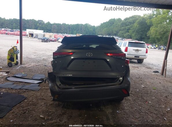 5TDGZRAH2MS031640 2021 TOYOTA HIGHLANDER Gray 