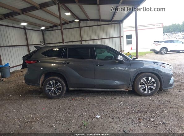 5TDGZRAH2MS031640 2021 TOYOTA HIGHLANDER Gray Widok wnętrza z tyłu