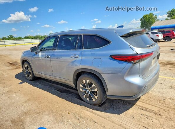 5TDGZRAH2MS061382 2021 TOYOTA HIGHLANDER Silver Rear left