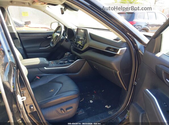 5TDGZRAH2MS066887 2021 TOYOTA HIGHLANDER Black Widok wnętrza z przodu