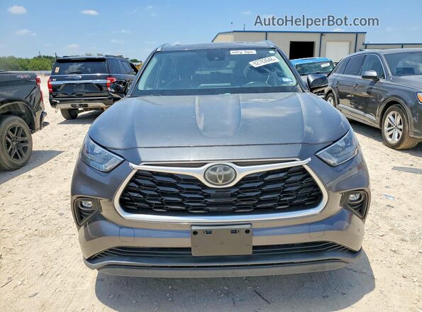 5TDGZRAH3LS016448 2020 TOYOTA HIGHLANDER Gray Vista frontal