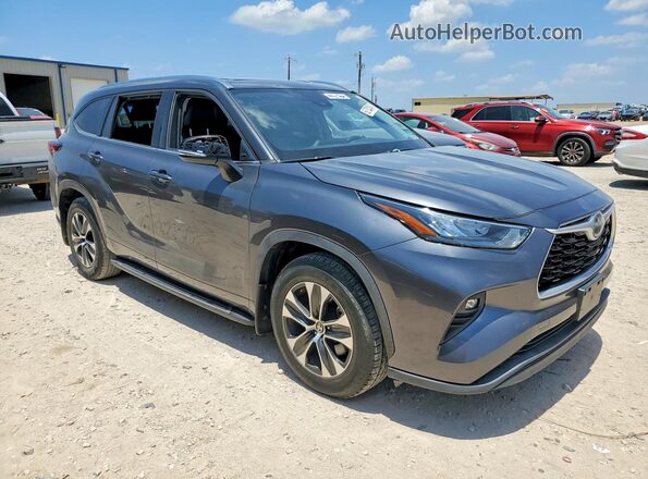 5TDGZRAH3LS016448 2020 TOYOTA HIGHLANDER Gray Delantero derecho