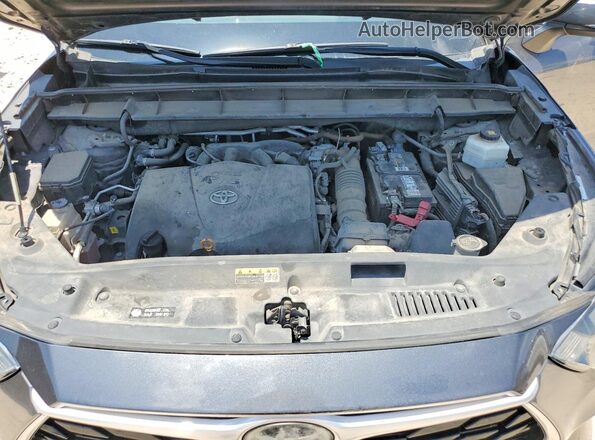 5TDGZRAH3LS016448 2020 TOYOTA HIGHLANDER Gray Vista interior trasera