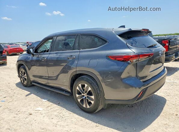 5TDGZRAH3LS016448 2020 TOYOTA HIGHLANDER Gray Trasero izquierdo