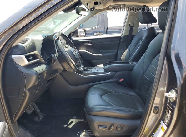 5TDGZRAH3LS016448 2020 TOYOTA HIGHLANDER Gray Vista interior delantera