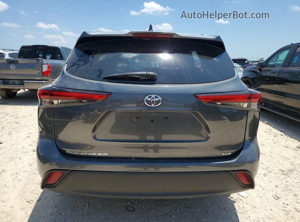 5TDGZRAH3LS016448 2020 TOYOTA HIGHLANDER Gray Vista trasera