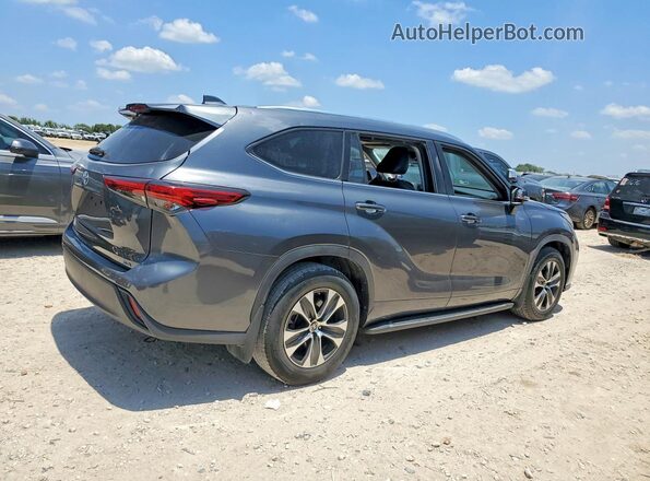 5TDGZRAH3LS016448 2020 TOYOTA HIGHLANDER Gray Trasero derecho