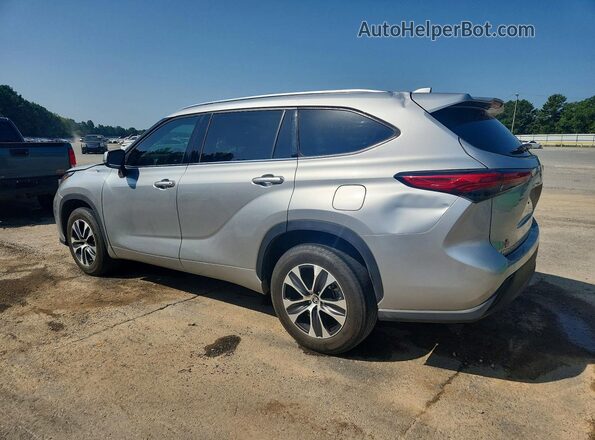 5TDGZRAH3LS508445 2020 TOYOTA HIGHLANDER Silver Tył lewy