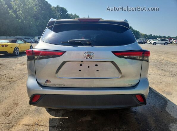 5TDGZRAH3LS508445 2020 TOYOTA HIGHLANDER Silver Widok z tyłu