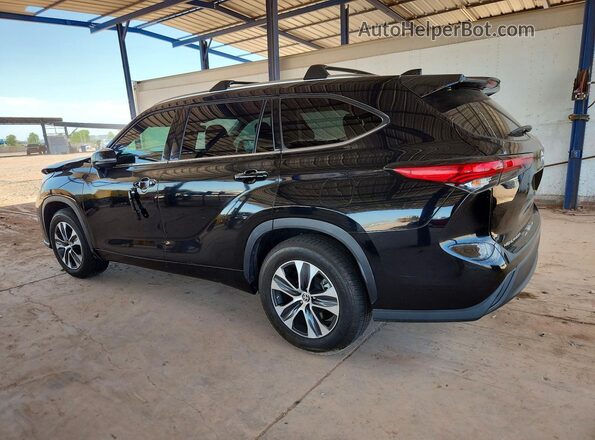 5TDGZRAH4MS051596 2021 TOYOTA HIGHLANDER Black Trasero izquierdo