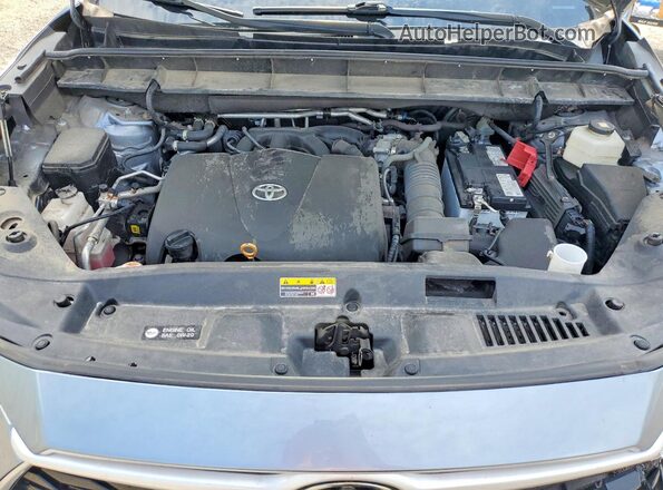 5TDGZRAH4MS080905 2021 TOYOTA HIGHLANDER Blue Rear interior view