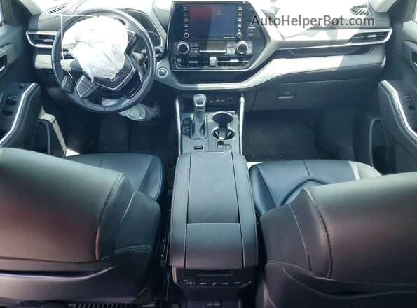 5TDGZRAH4MS080905 2021 TOYOTA HIGHLANDER Blue Dashboard view
