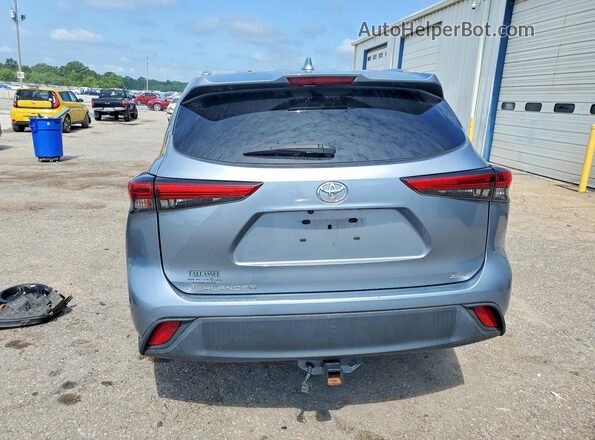 5TDGZRAH4MS080905 2021 TOYOTA HIGHLANDER Blue Rear view