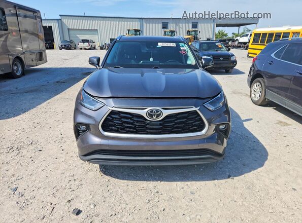 5TDGZRAH5MS520937 2021 TOYOTA HIGHLANDER Серый Вид спереди