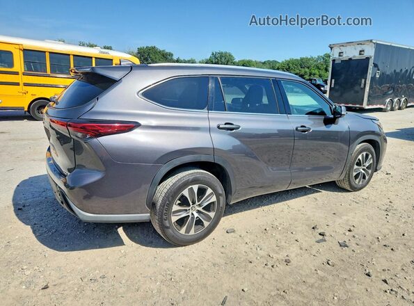 5TDGZRAH5MS520937 2021 TOYOTA HIGHLANDER Серый Задняя правая четверть