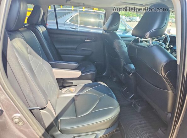 5TDGZRAH5MS520937 2021 TOYOTA HIGHLANDER Серый Вид задней части салона