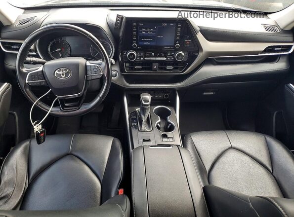 5TDGZRAH5MS520937 2021 TOYOTA HIGHLANDER Серый Вид панели приборов