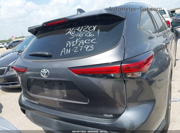 5TDGZRAH5MS529315 2021 TOYOTA HIGHLANDER Gray 