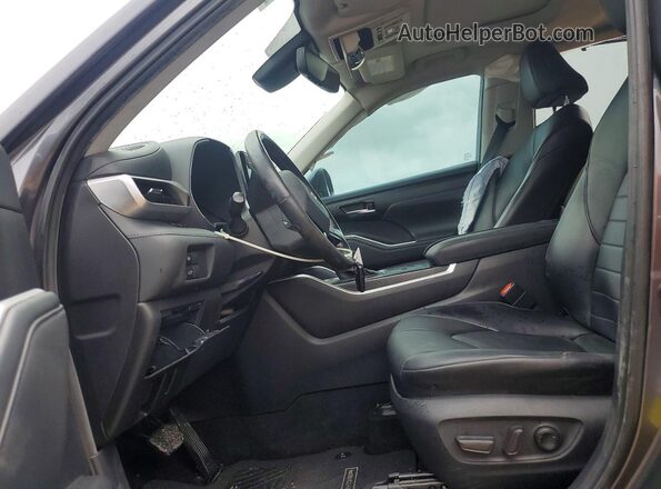 5TDGZRAH6MS515164 2021 TOYOTA HIGHLANDER Серый Вид салона спереди