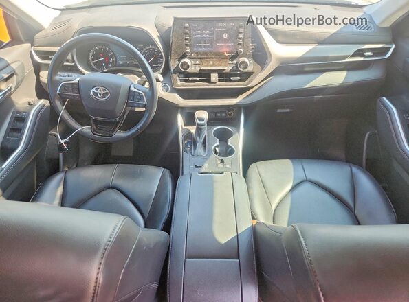 5TDGZRAH7MS064892 2021 TOYOTA HIGHLANDER White Вид панелі приладів