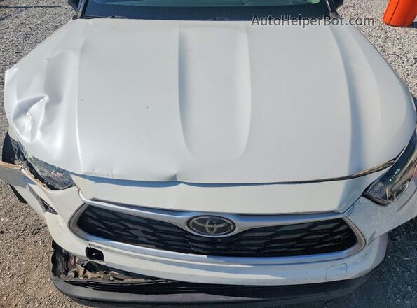 5TDGZRAH7MS064892 2021 TOYOTA HIGHLANDER White Вид підкапотного простору