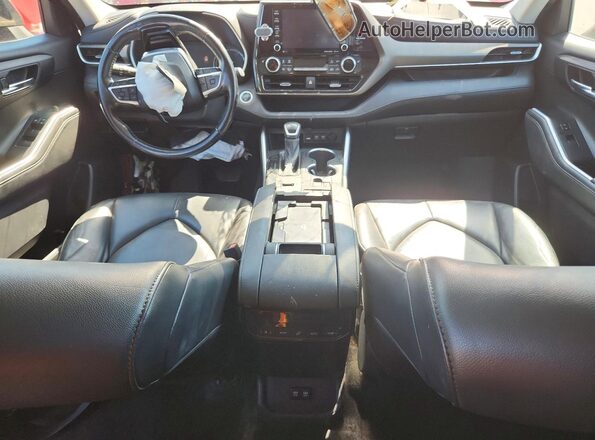 5TDGZRAH7MS080185 2021 TOYOTA HIGHLANDER Red Vista del salpicadero